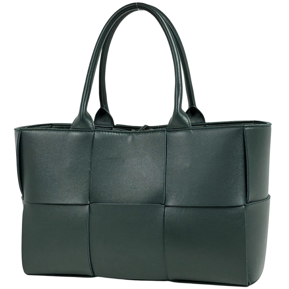 Bottega Veneta Arco Tote Bag Maxi Intrecciato Leather Green